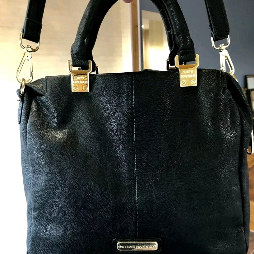 Steve Madden Black Convertible handbag